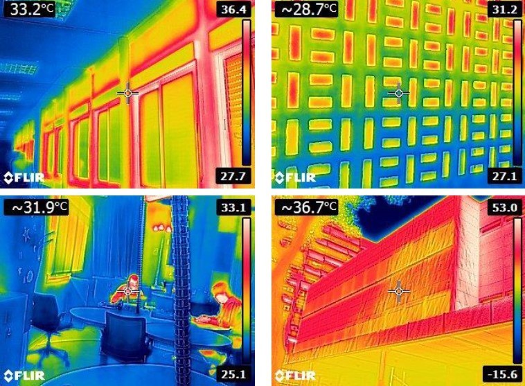 Diagnosis of the Building Pathologies by qualified and quantified images.
