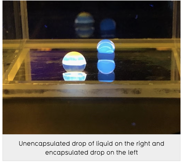 Liquid-liquid encapsulation system