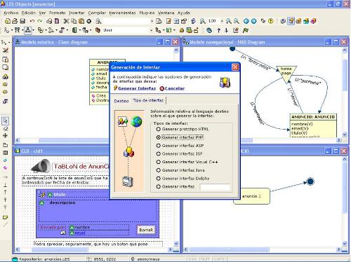 Software tool and method for modelling device-independent web applications