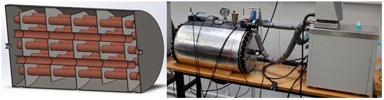 Heat exchanger with energy storage alteration detectors.
