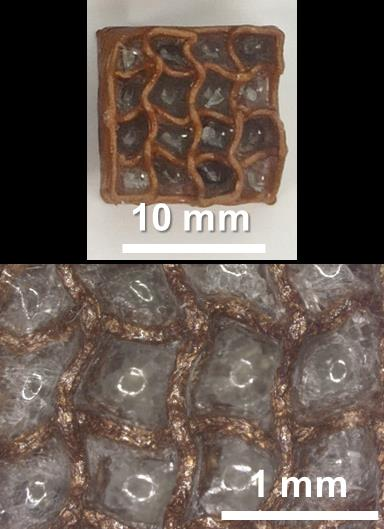 Thermal energy storage material based on 3D printed ceramic structures